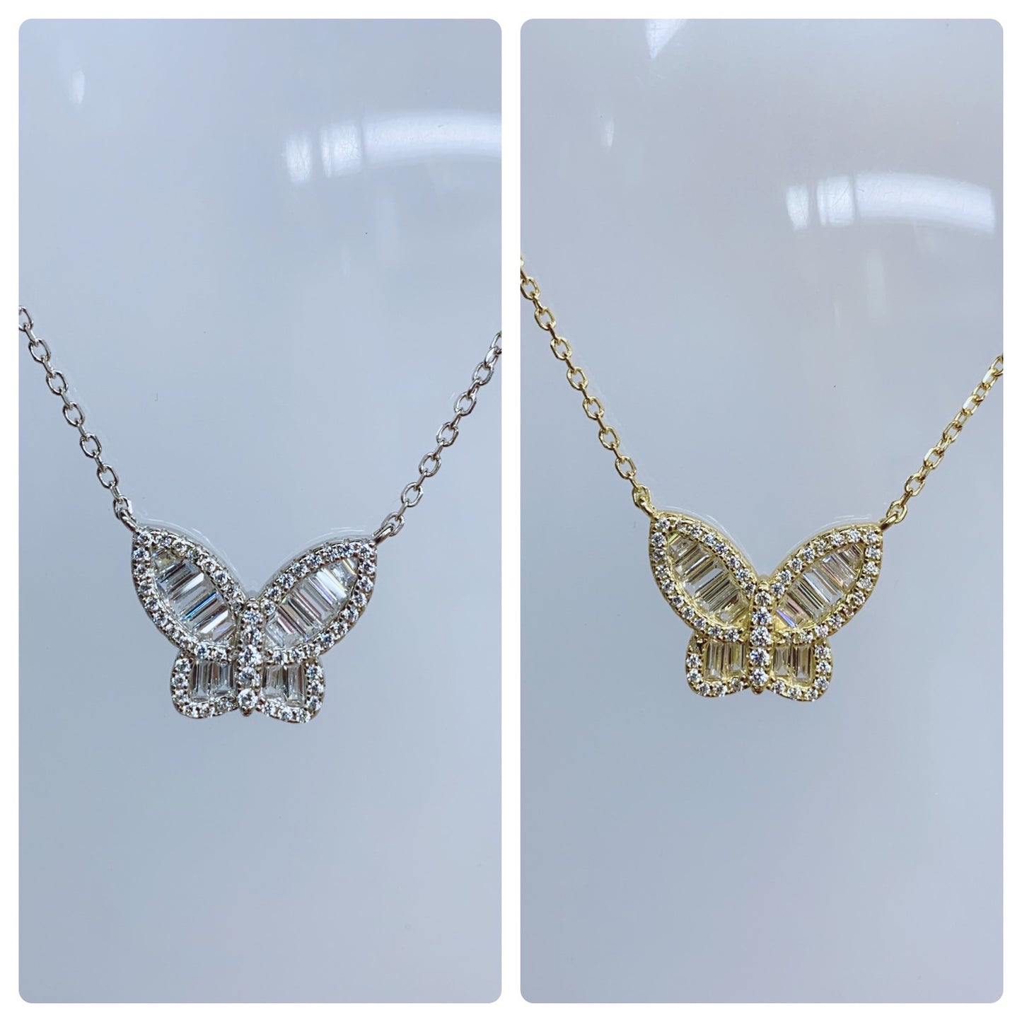 CZ Gold Butterfly Necklace | Summer / Gifts