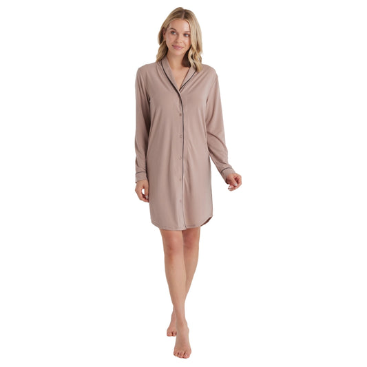 Tatum -36" Shawl Collar Coco Sleepshirt Pajamas