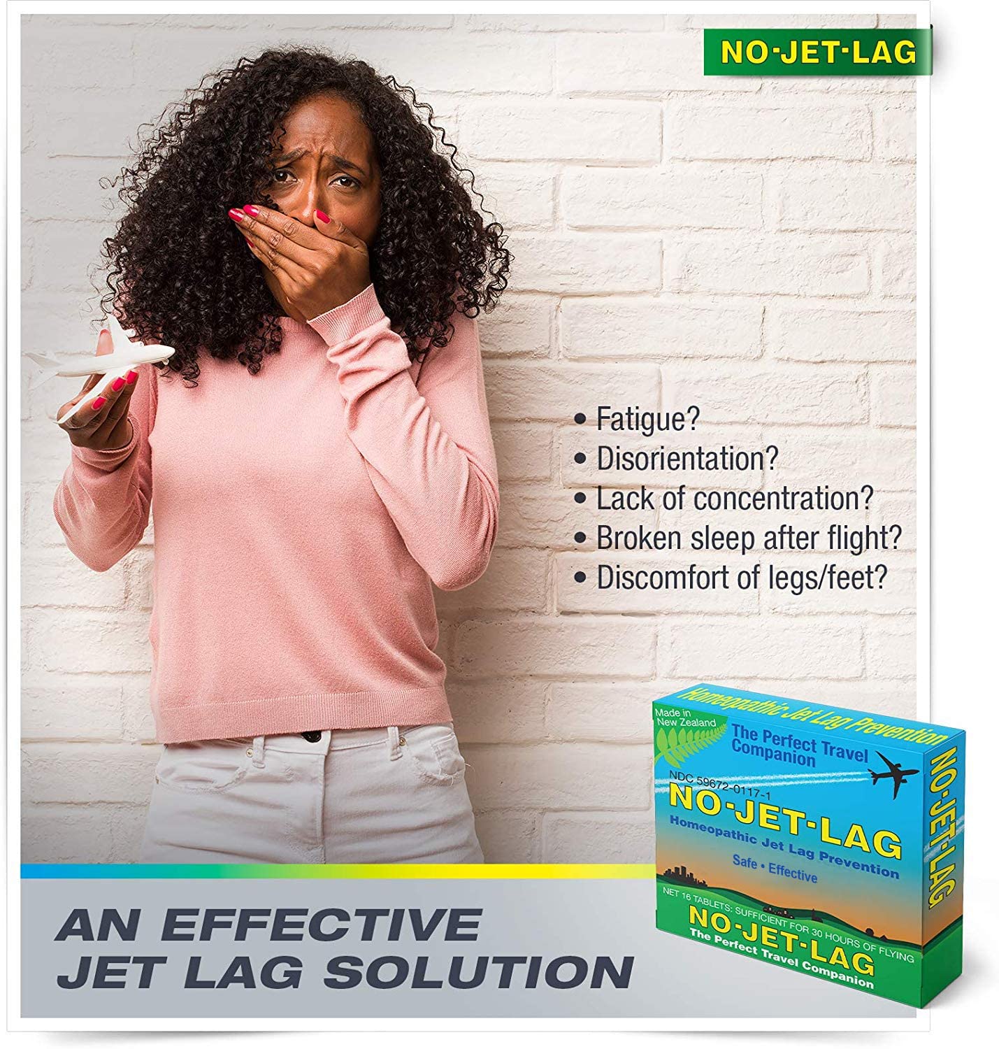 No Jet Lag Jet Lag Remedy Chewable 32 Tablets, Pills