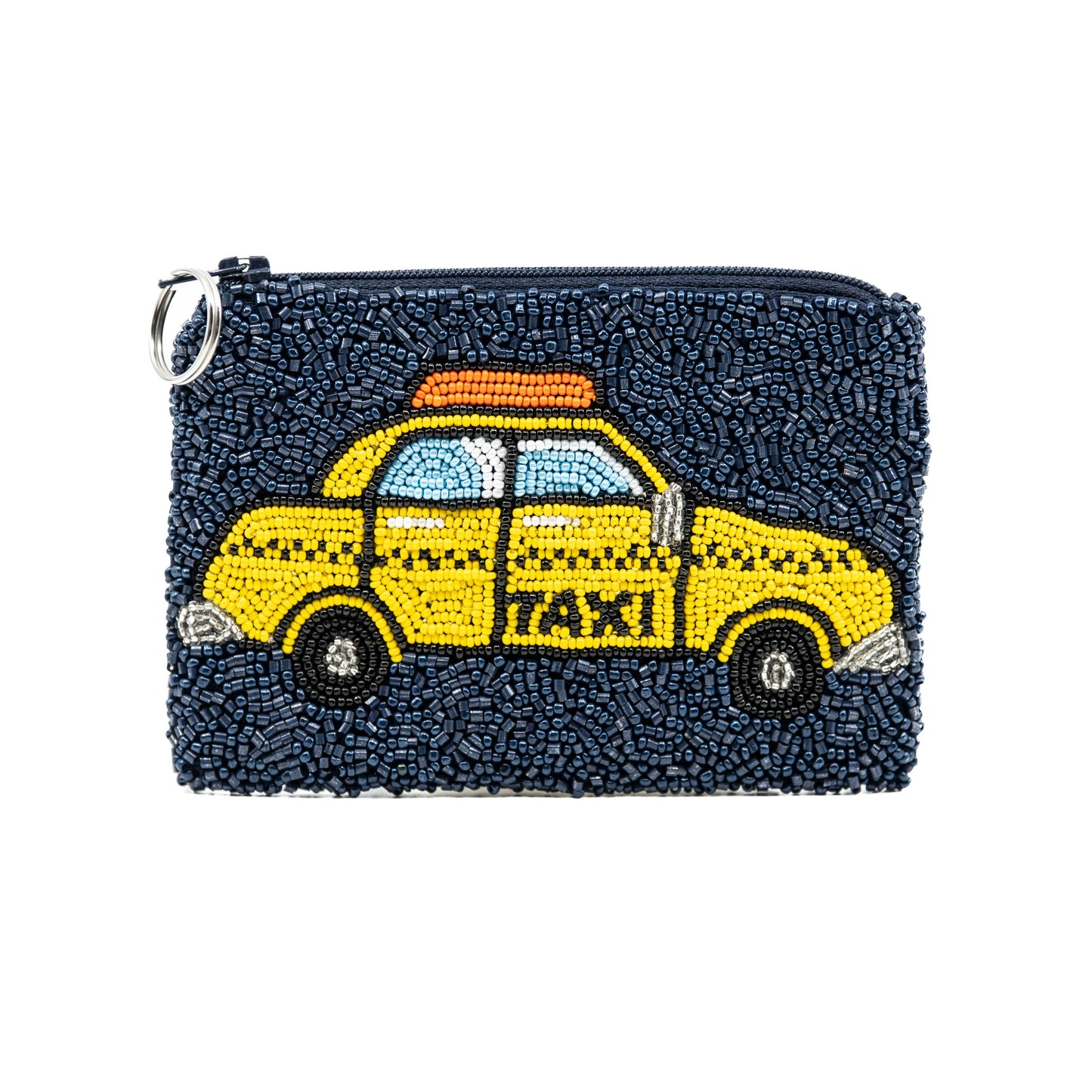 Beaded New York City Taxi Coin Purse