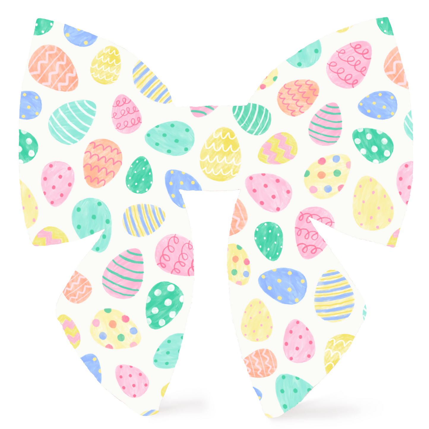 Easter Eggs Lady Dog Bow