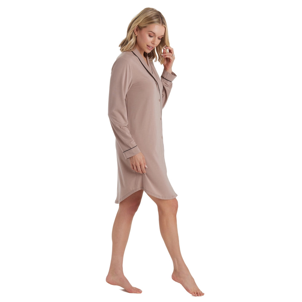 Tatum -36" Shawl Collar Coco Sleepshirt Pajamas