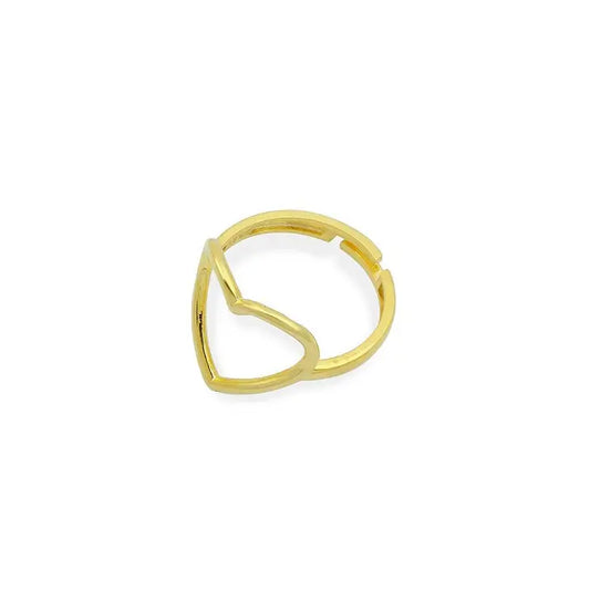 Adjustable Open Heart Ring