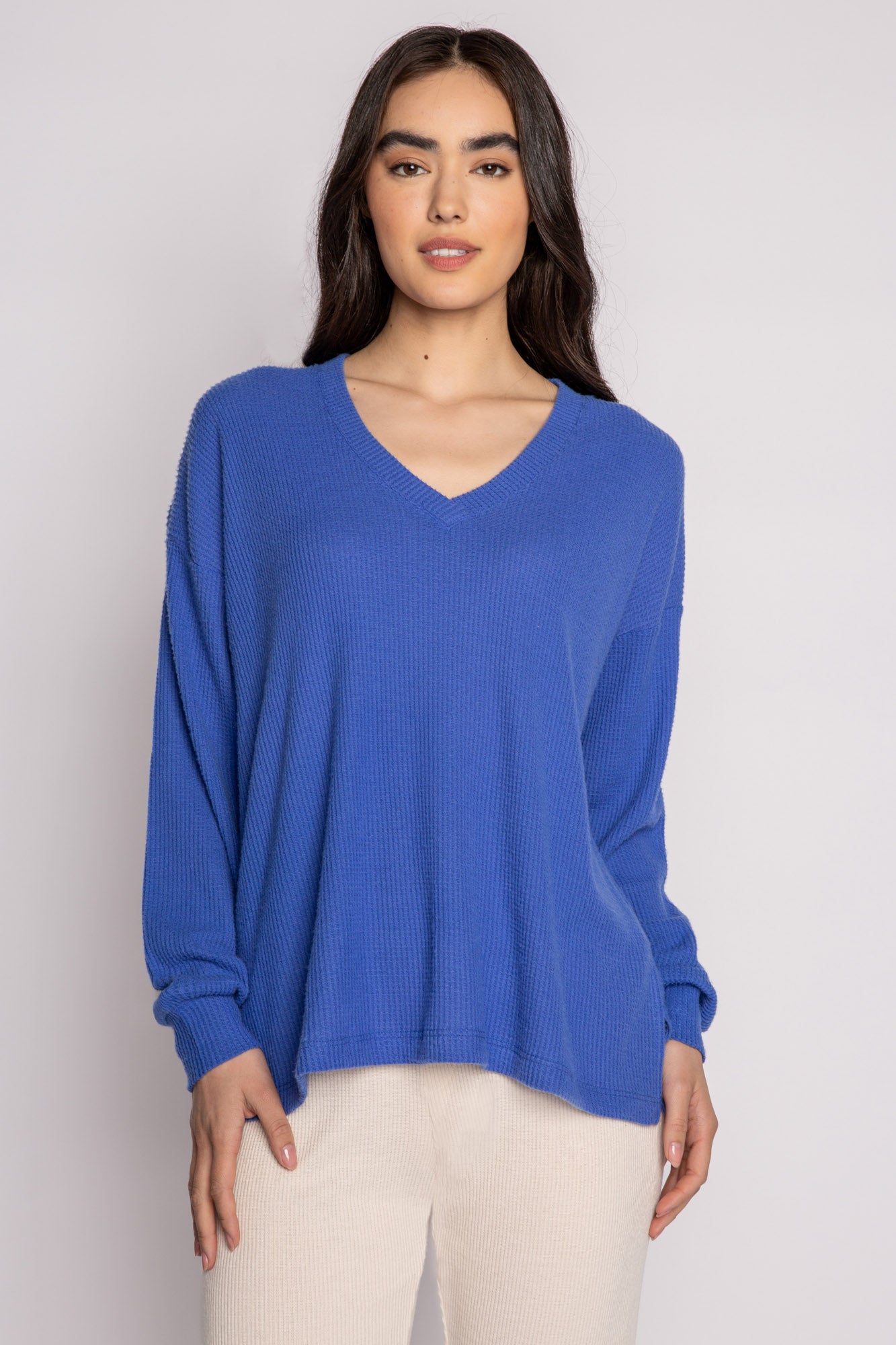 Long Sleeve V-Neck Pajama Top - The Remix