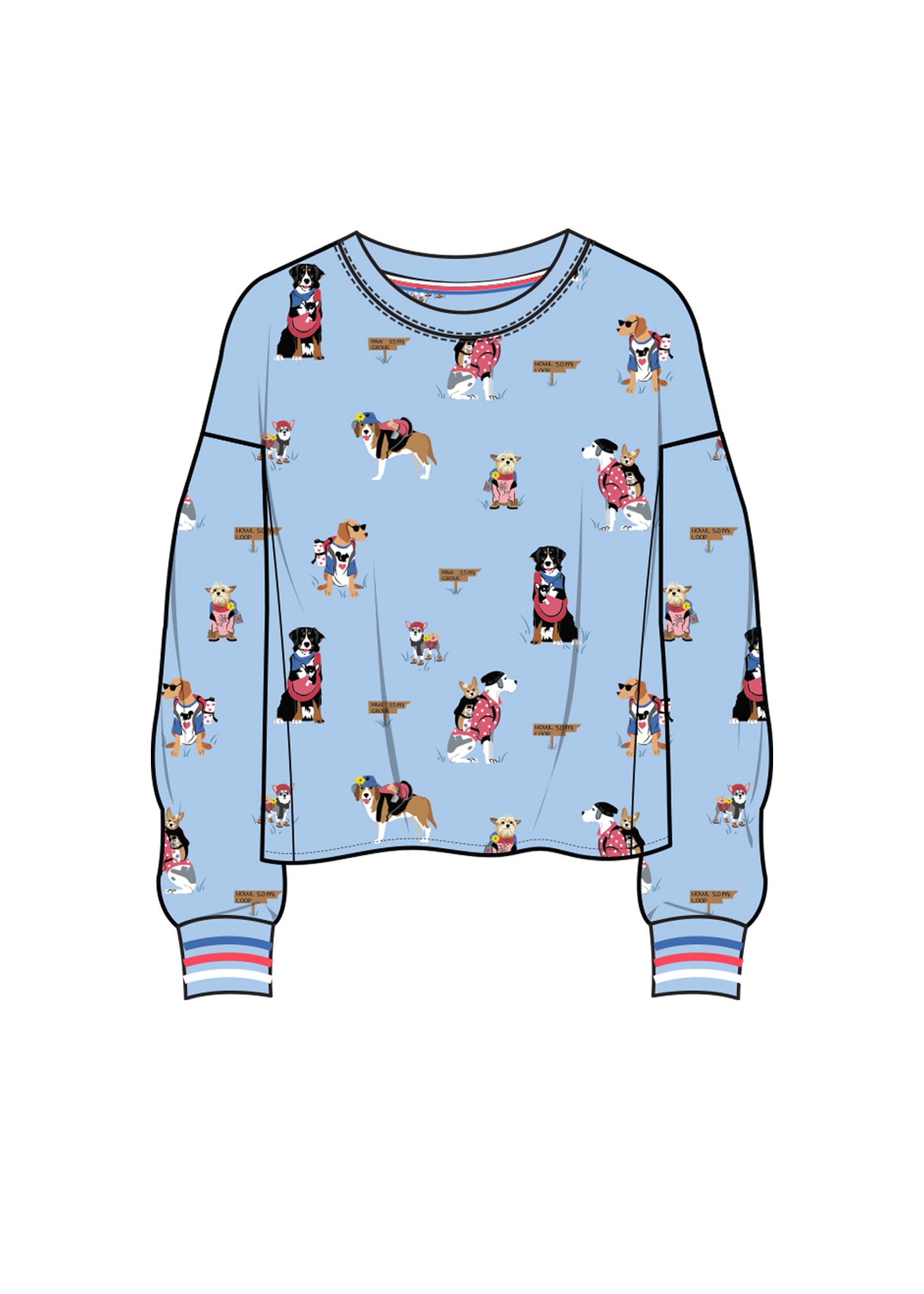 Ruffin It - Long Sleeve Pajama Top