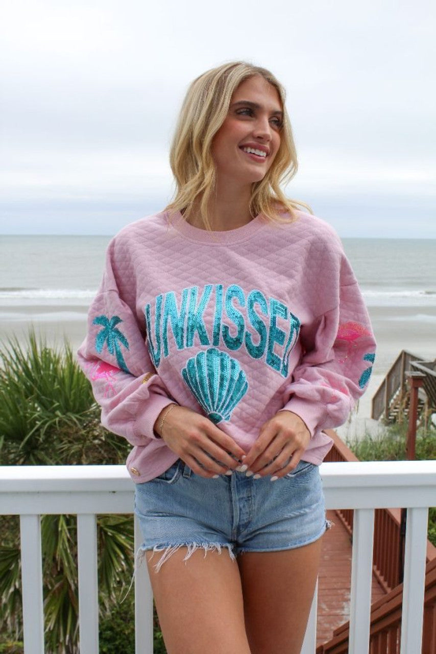 Sunkissed Quilted Crewneck Sweatshirt