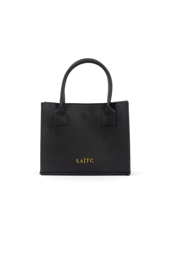 Mini Modern Tote / Handbag - Fluent French (Black)