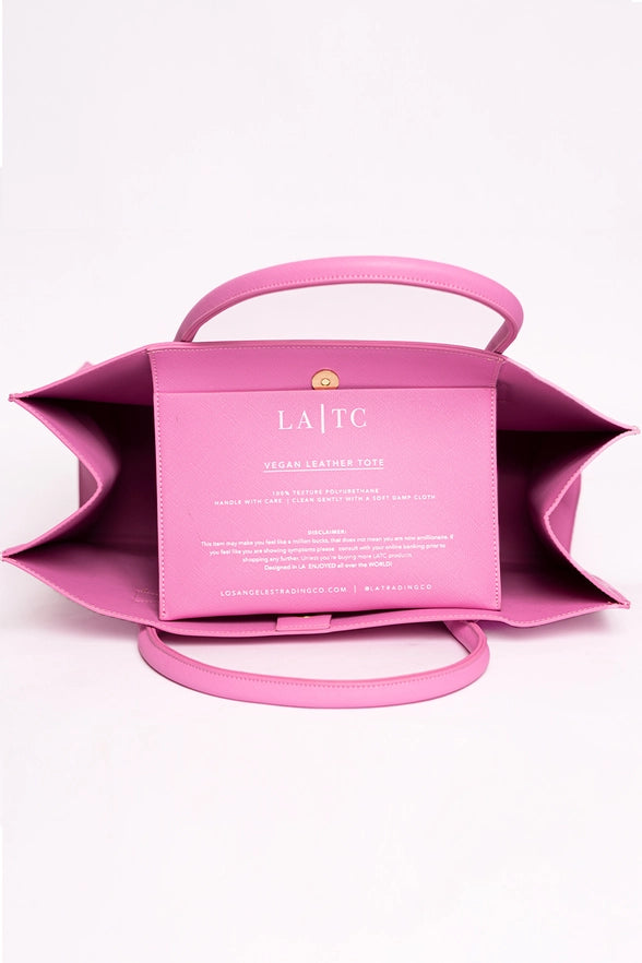 Amalfi Coast Tote / Handbag- in Guava Pink