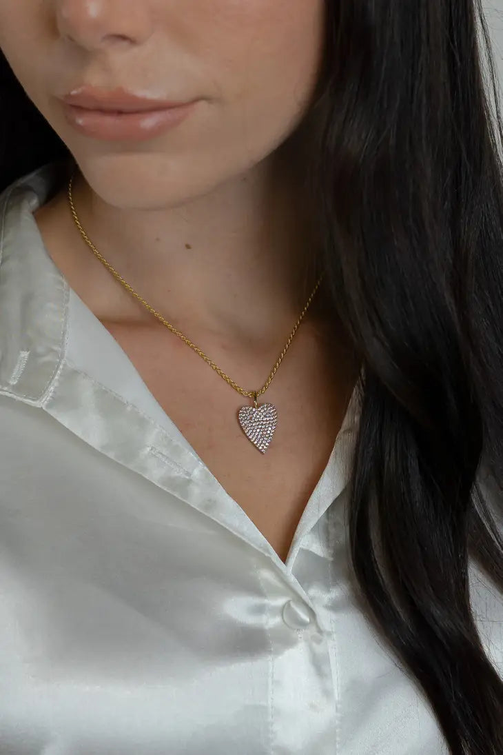 Moody Heart Charm for Necklace