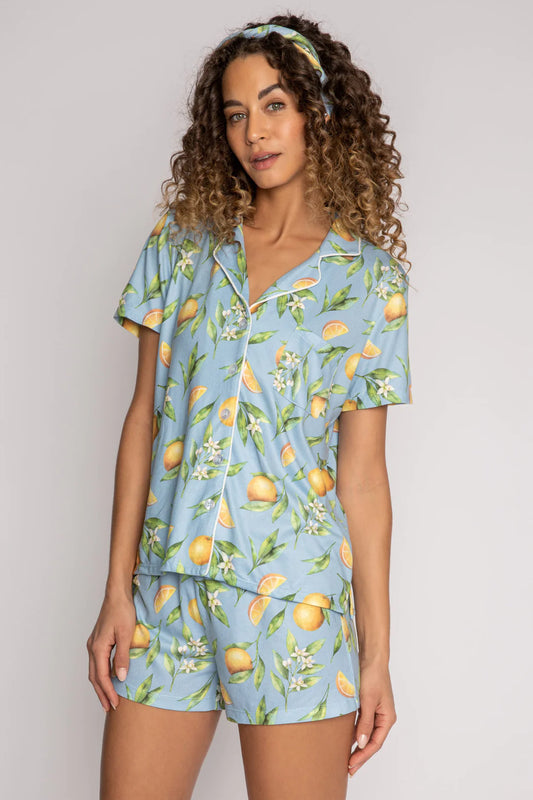 Orange Juice PJ Shorts Set from PJ Salvage