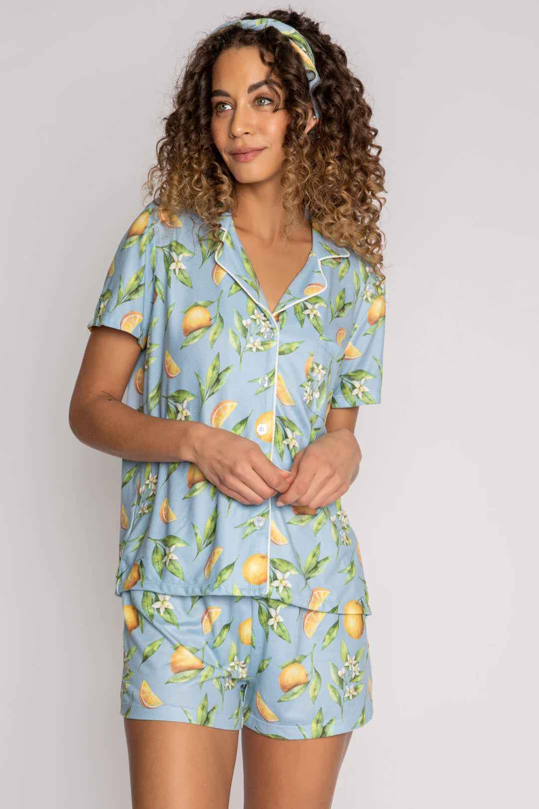 Orange Juice PJ Shorts Set from PJ Salvage