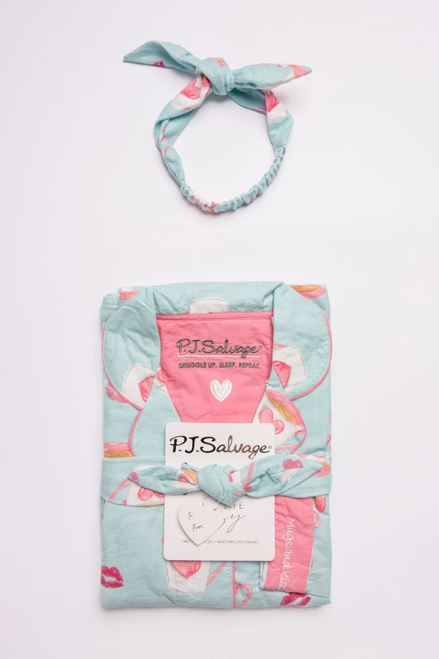 Mugs & Kisses Flannel Pajamas