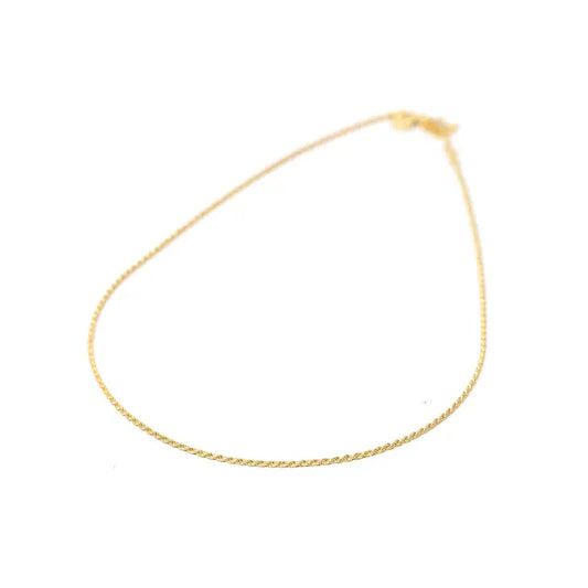 Skinny Rope Chain Necklace for Charms