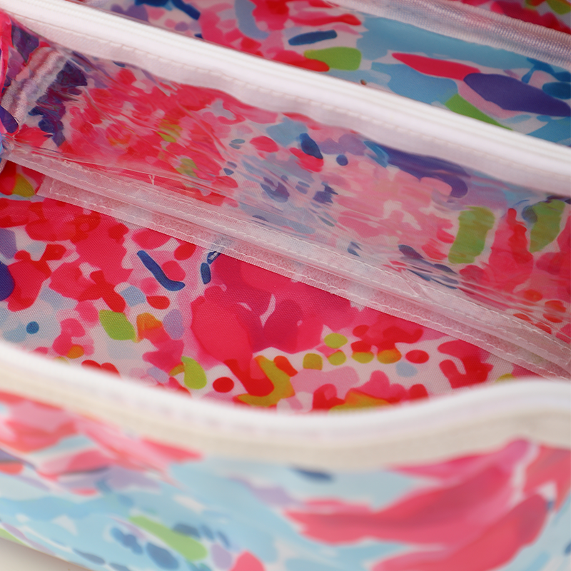 Waterproof Cosmetic Case PVC Make up Bag Bluebell Voyage