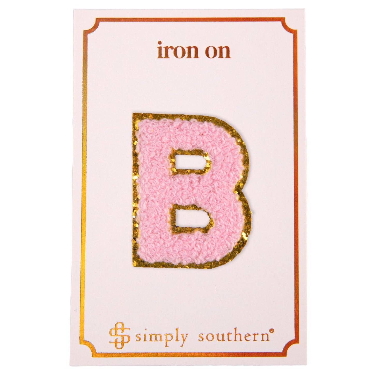 Pink Chenille Letter Patches