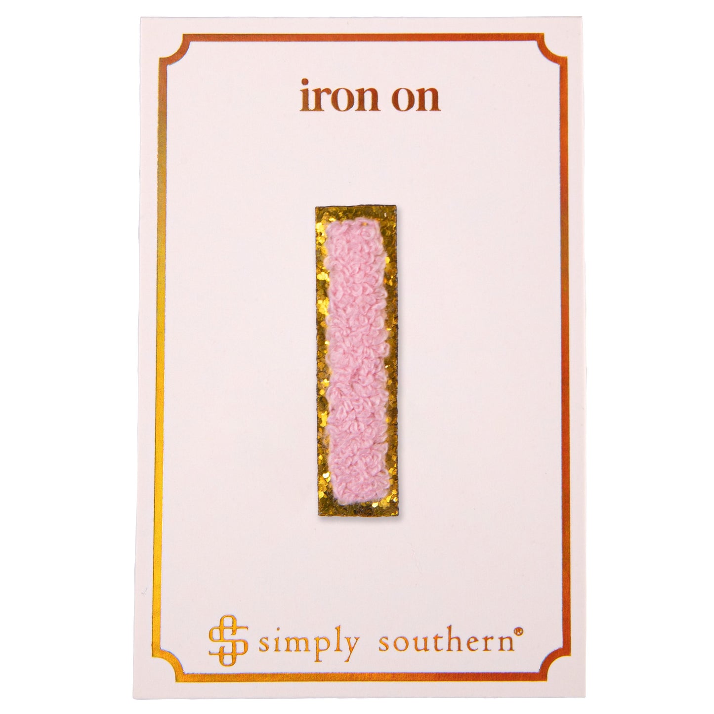 Pink Chenille Letter Patches
