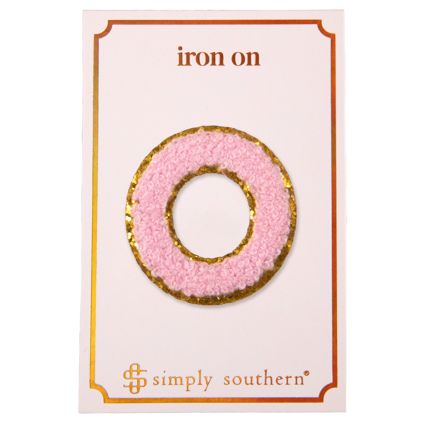 Pink Chenille Letter Patches