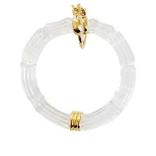 1.5" Gala Bamboo Hoop Earrings