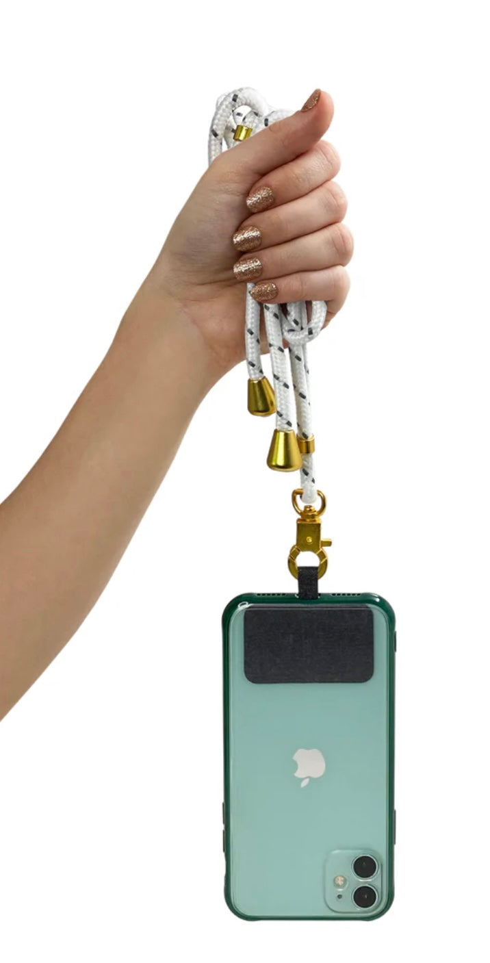 THE HOOKUP UNIVERSAL PHONE LANYARD : WHITE - Cell Phone Accessory