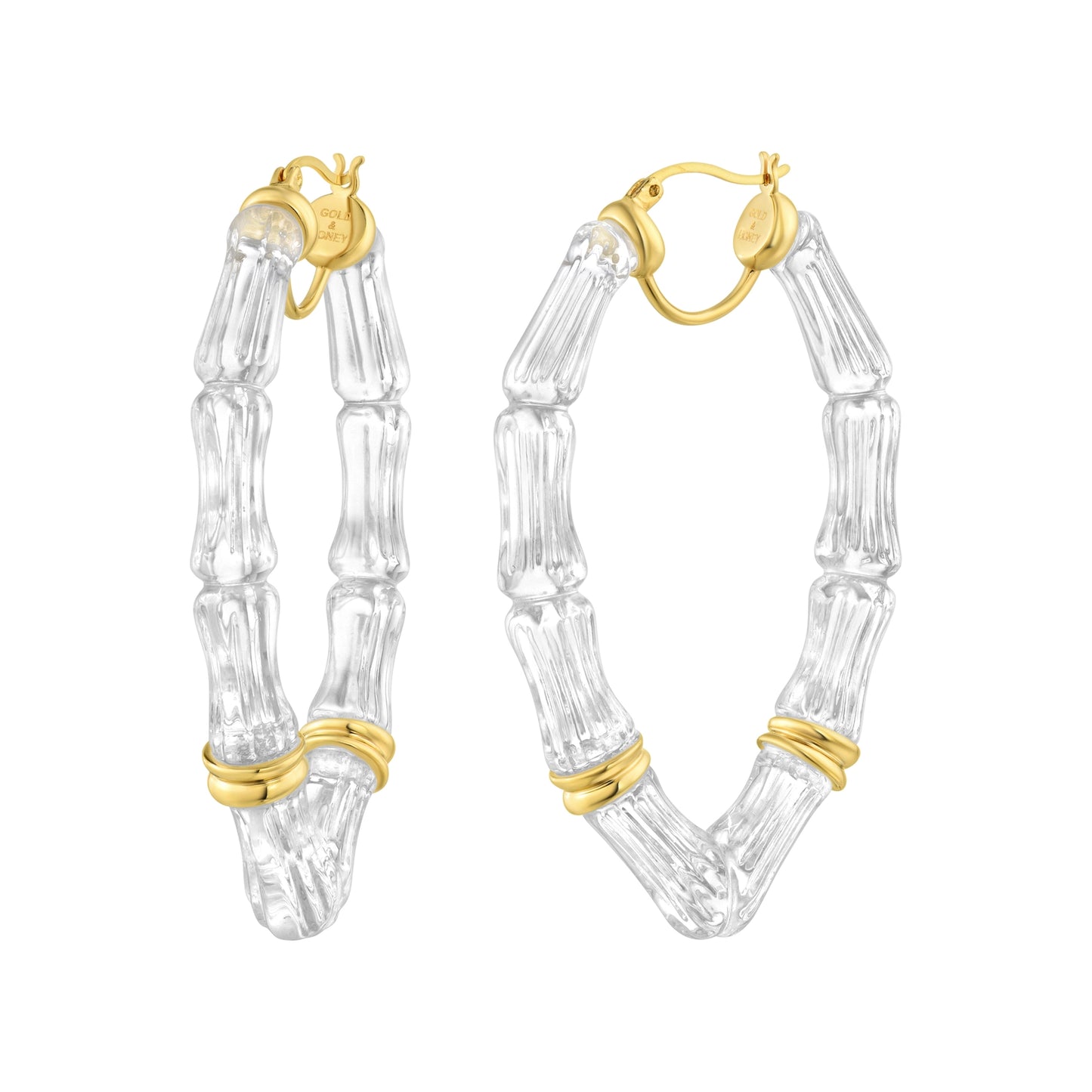 2.75" Vivienne Bamboo Hoop Earrings