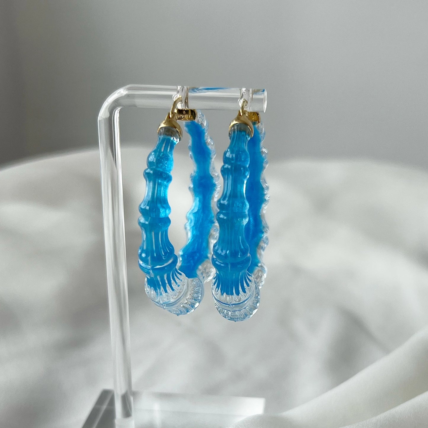 2" Illusion Bamboo Hoops in Fiji