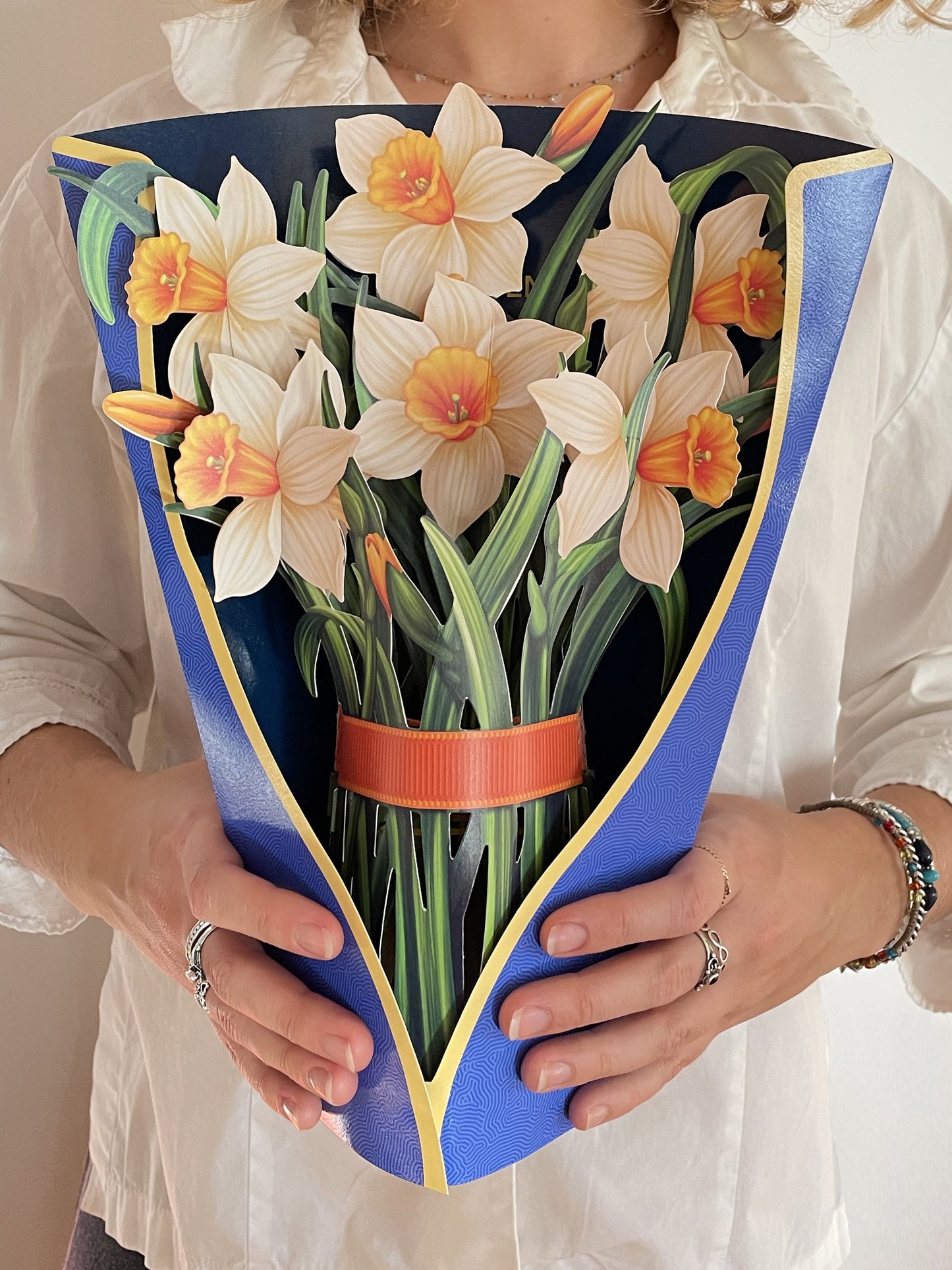 Daffodils Pop up Flower Bouquet Card