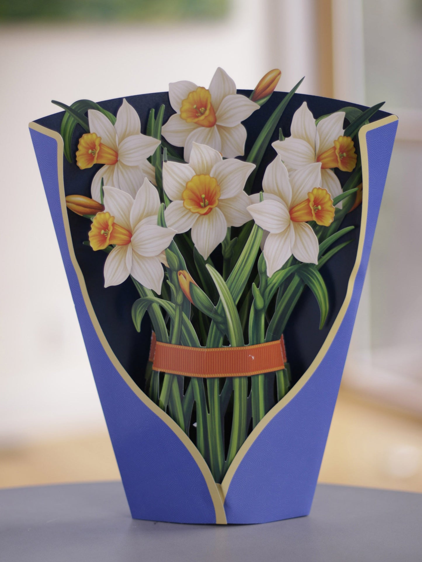 Daffodils Pop up Flower Bouquet Card