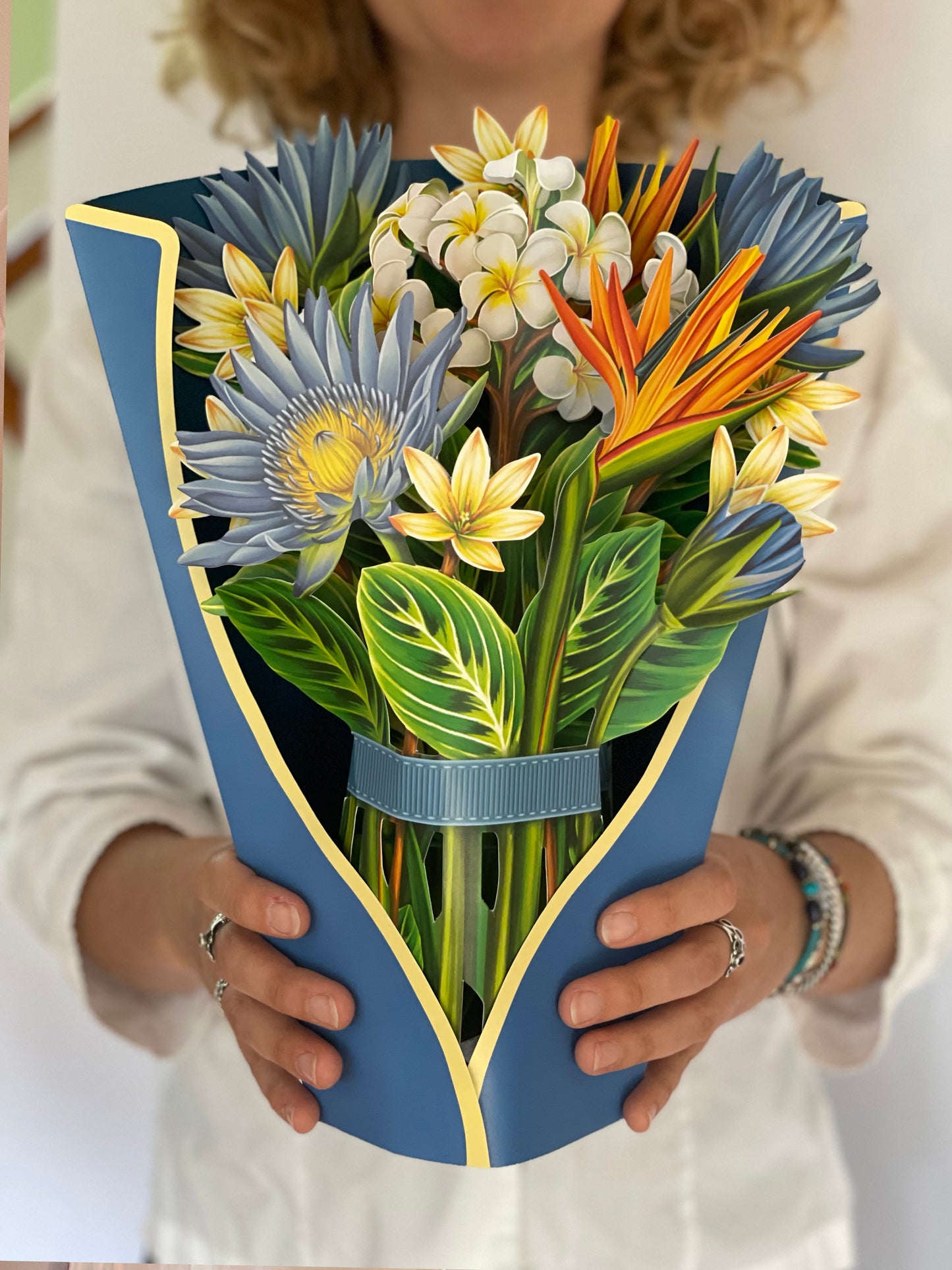 Tropical Bloom Pop Up Flower Bouquet
