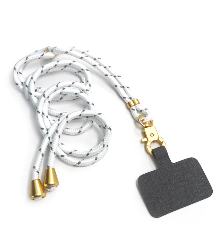 THE HOOKUP UNIVERSAL PHONE LANYARD : WHITE - Cell Phone Accessory