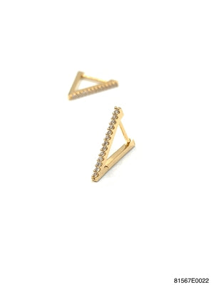 Aimee stud Earrings, Gold