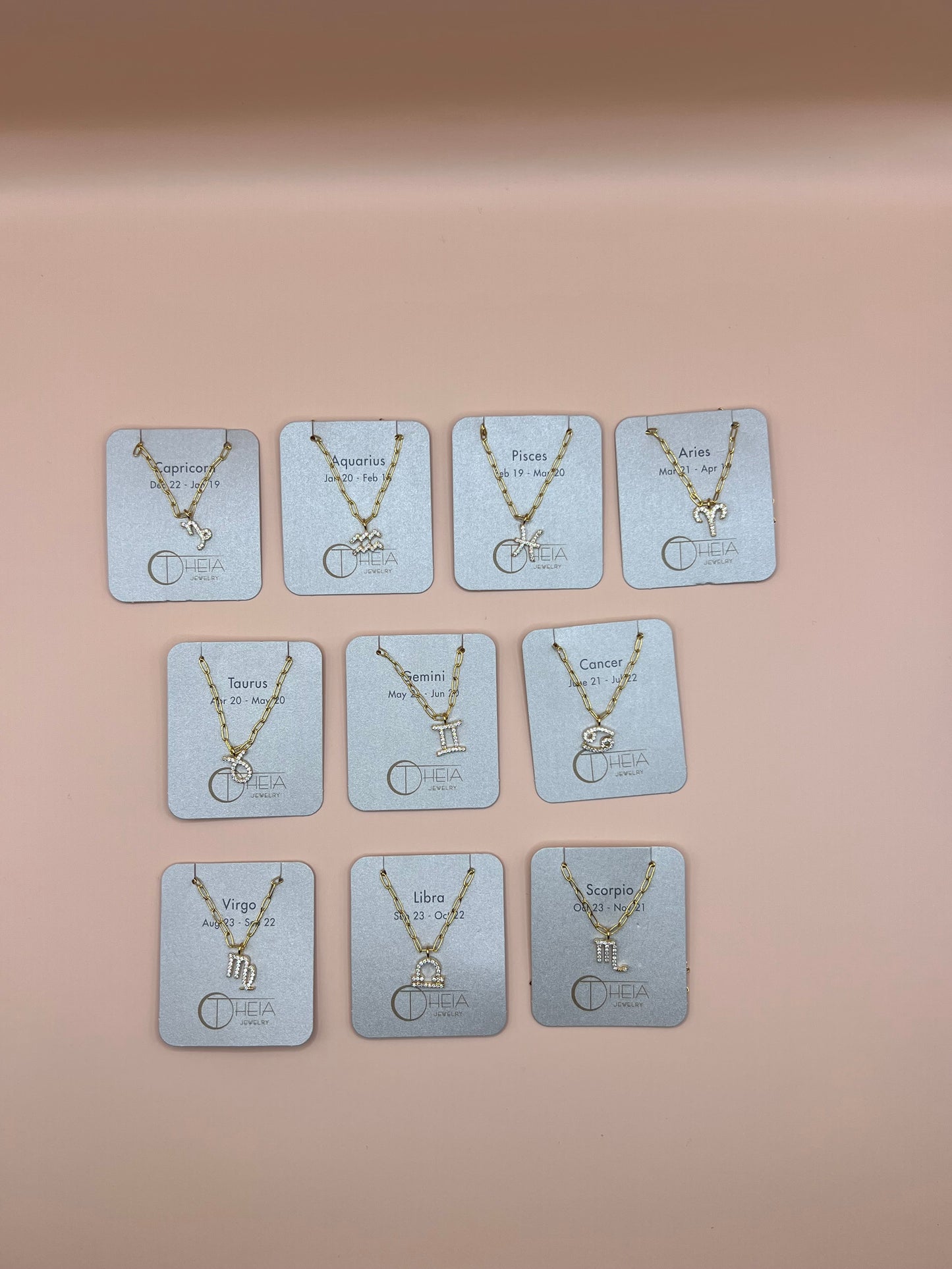 Zodiac sign necklace