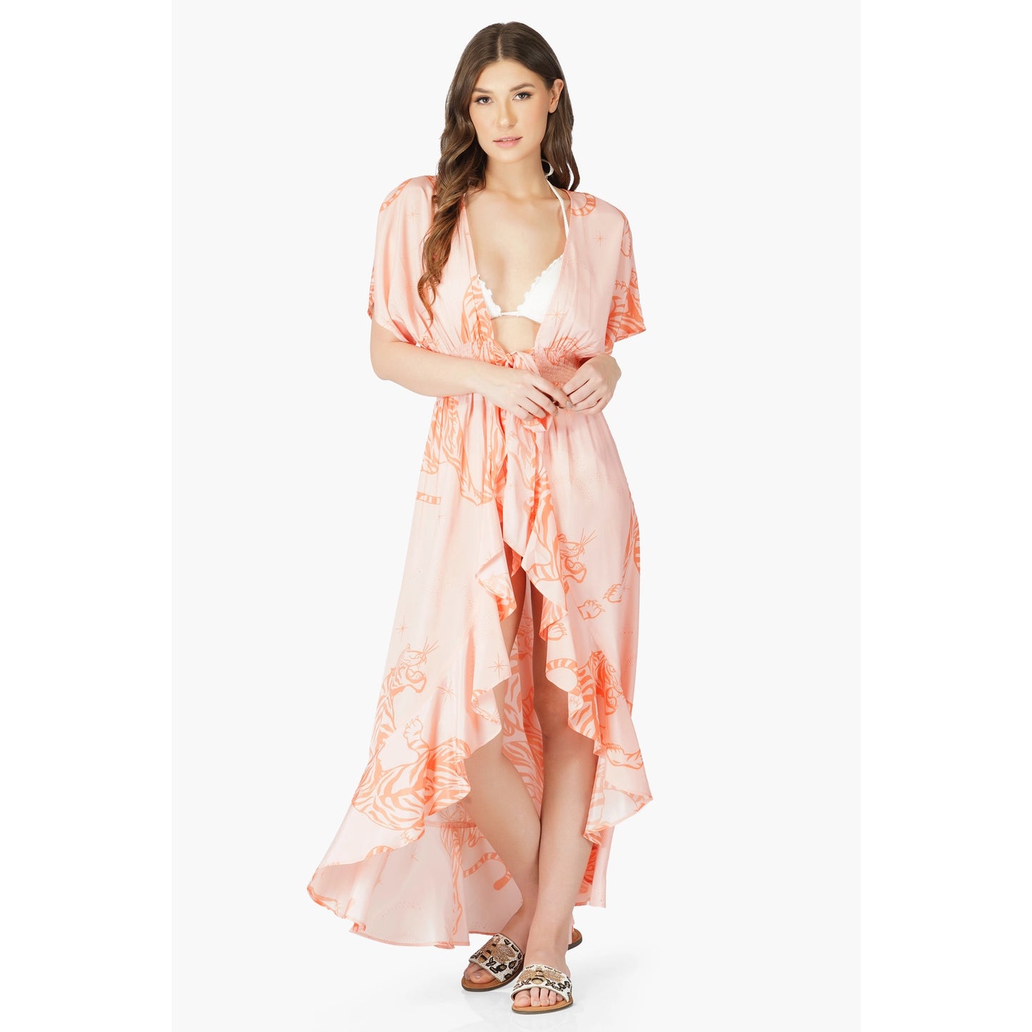 Apricot Wash Tiger Cover UP