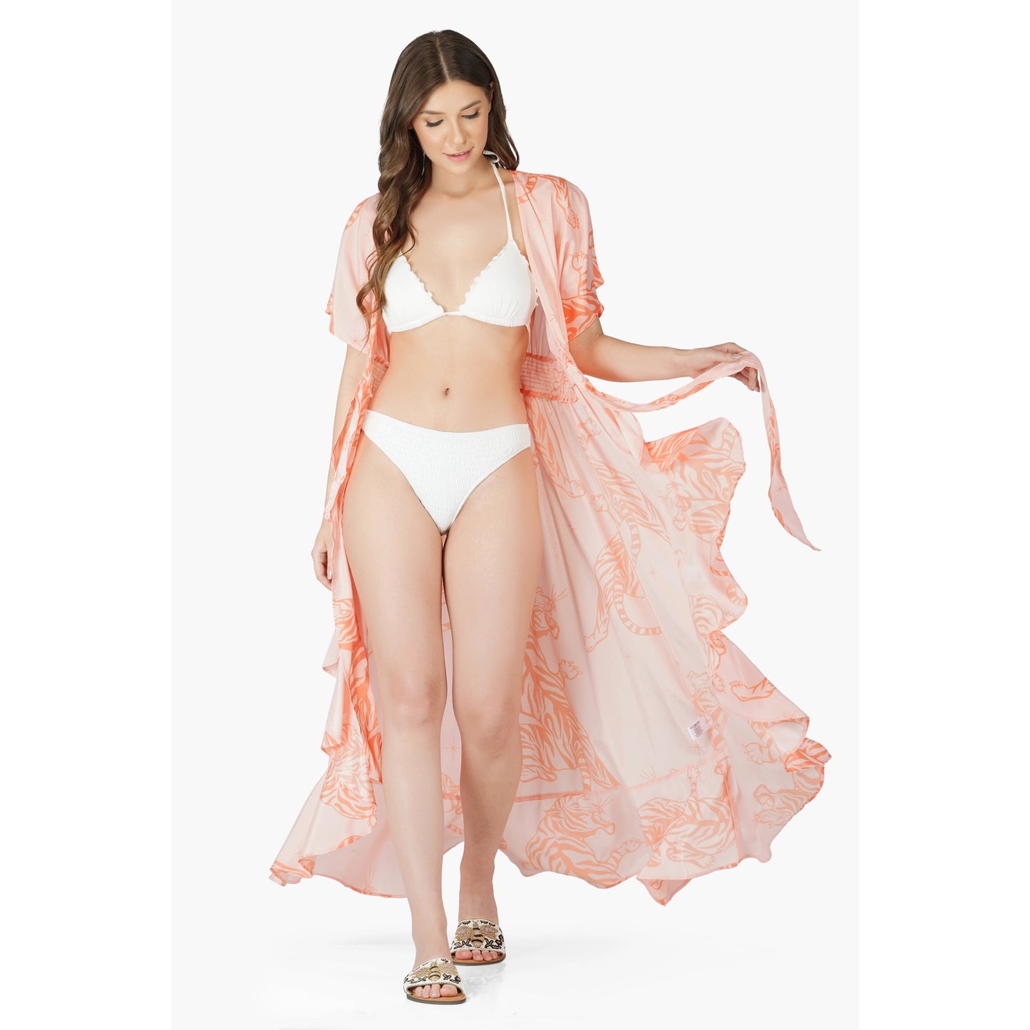 Apricot Wash Tiger Cover UP