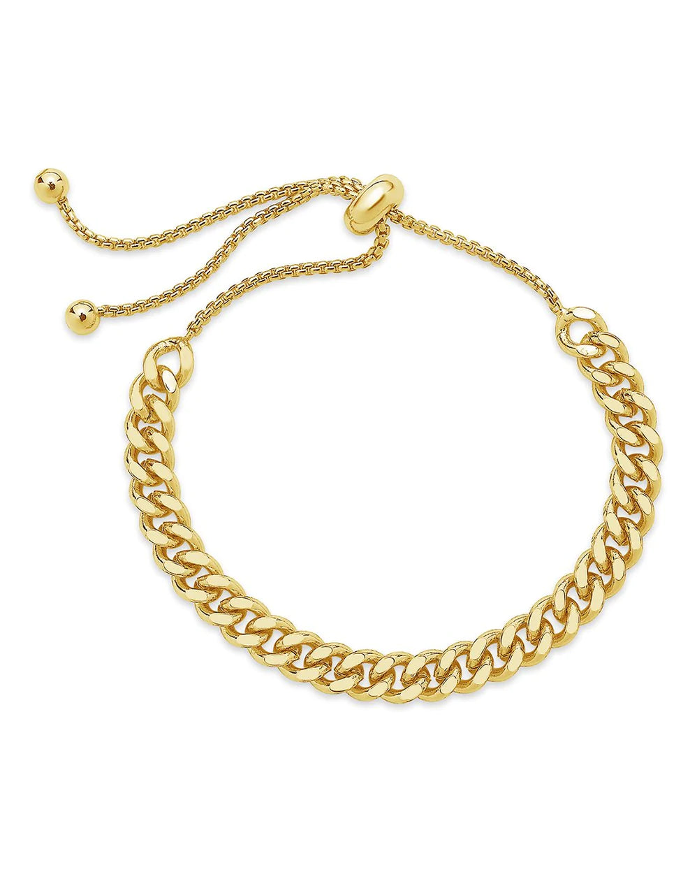 Adjustable Chain Link Bollo Bracelet