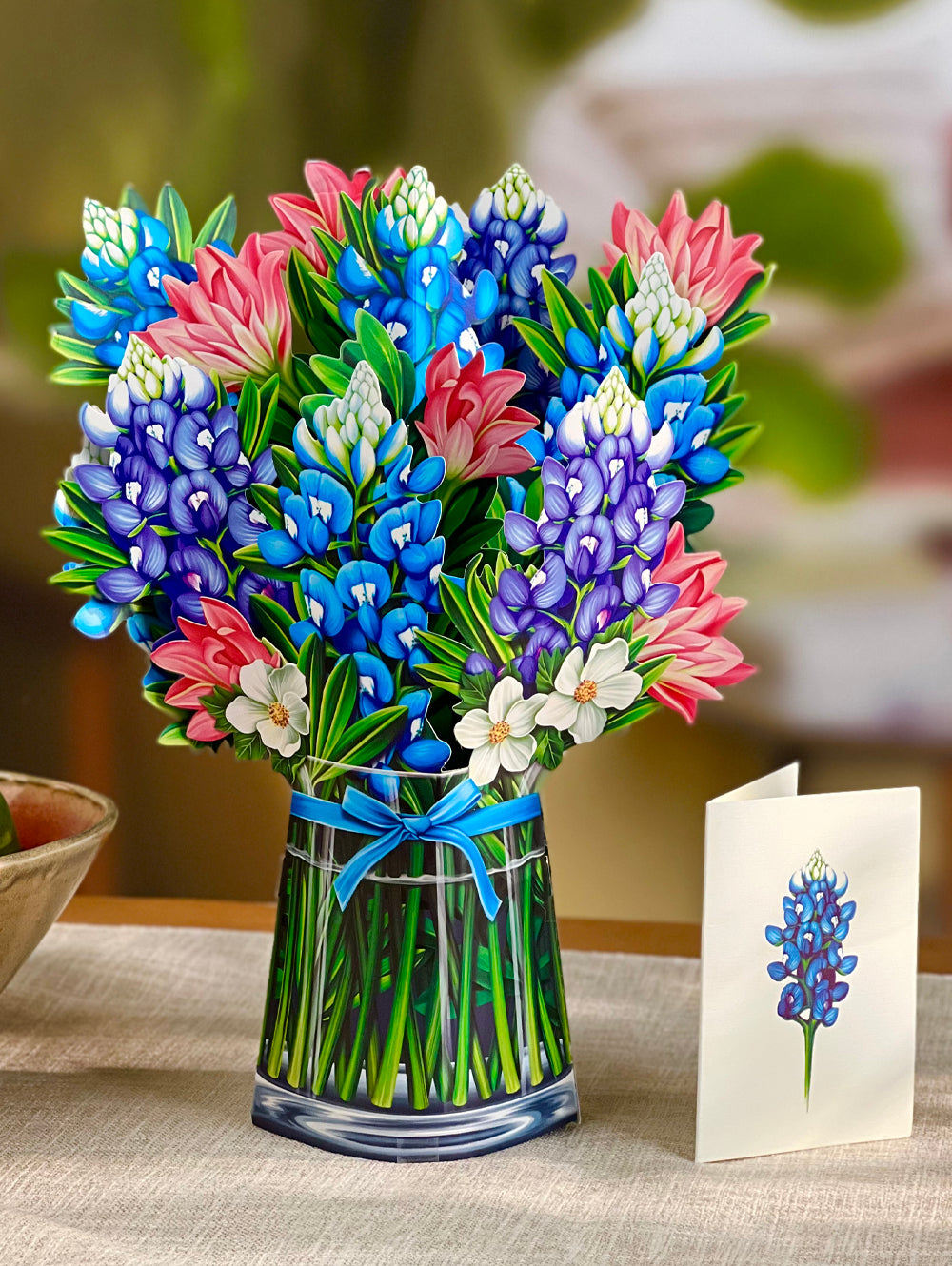 Blue Bonnets Pop Up Floral Bouquet