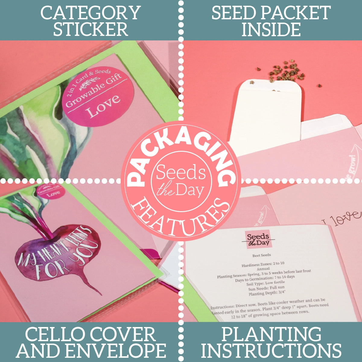 Holiday Growable Greeting Cards with Seeds