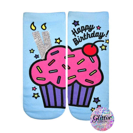 Birthday Cupcake Ankle Socks