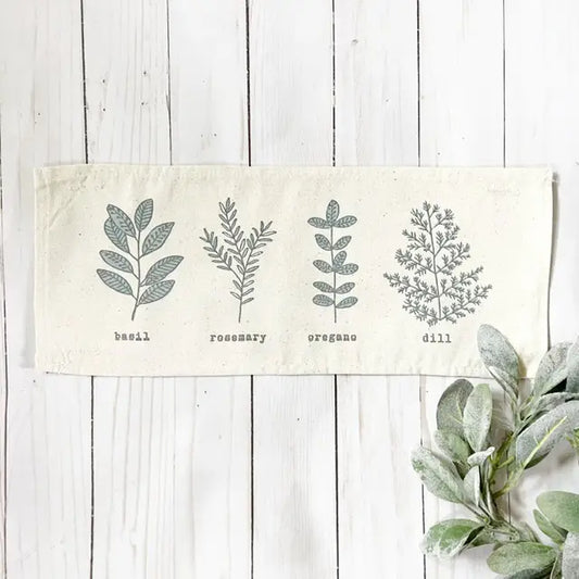 Garden Herbs Pillow Panel