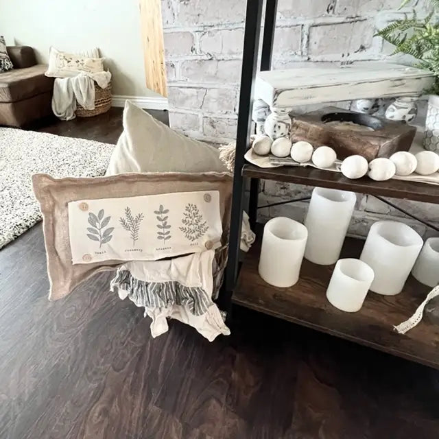 Garden Herbs Pillow Panel