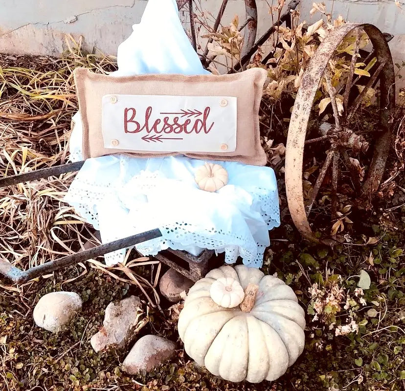 Seasonal Bundle Pillow Set: BURLAP (comes with insert and these 4 panels inside back pocket)