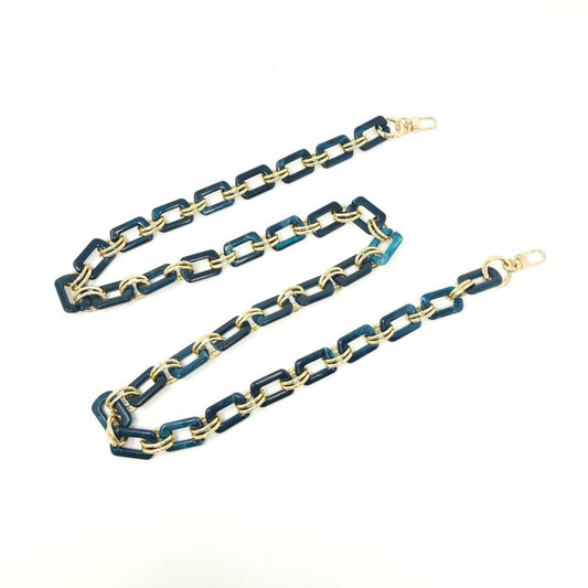 Bag Strap Large Blue Chain