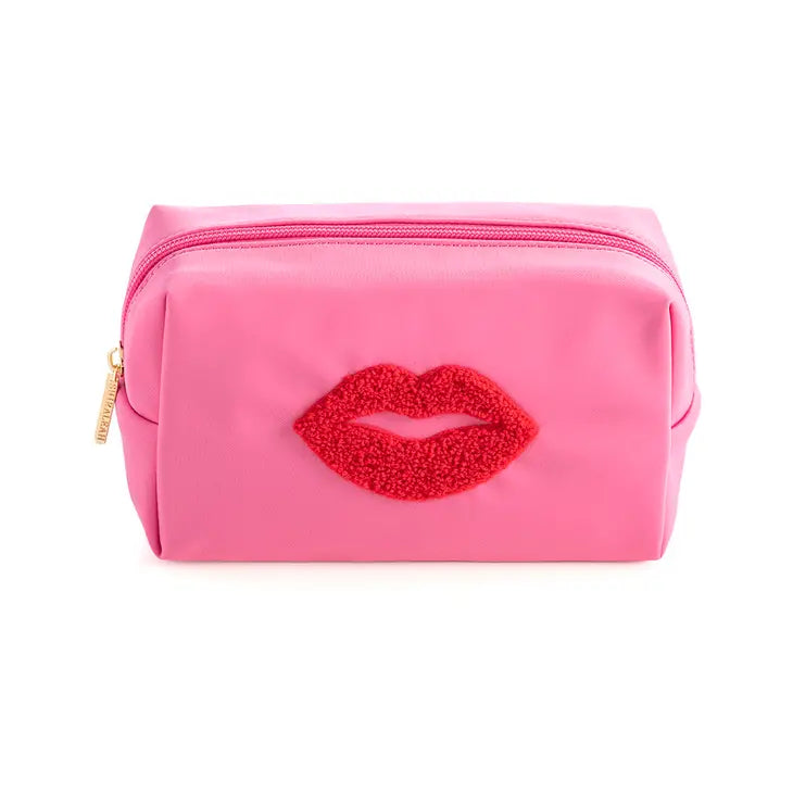 Cara Lips Cosmetic Pouch / Bag, Pink