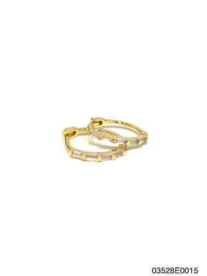 Charli huggie earrings, Gold finish