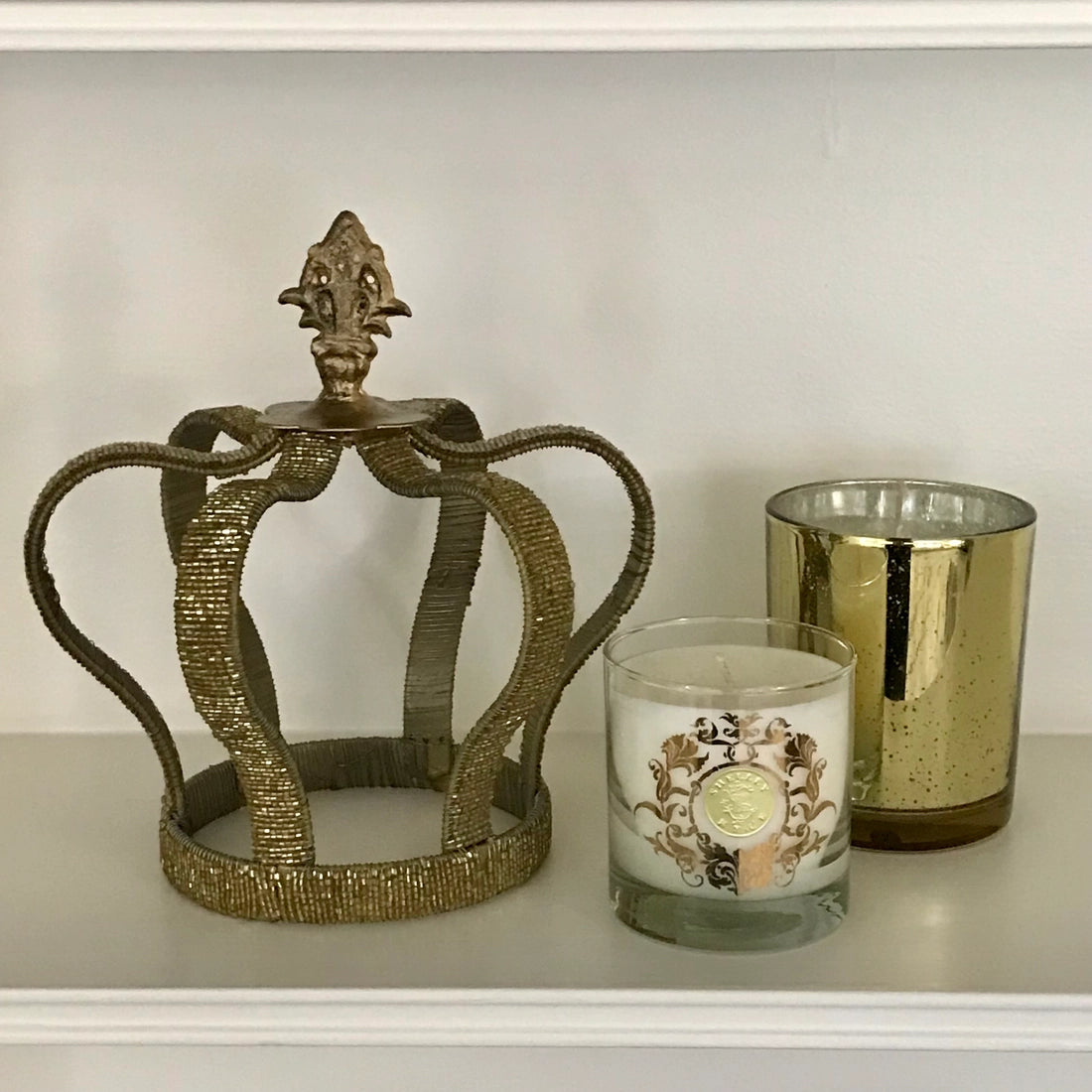 Hand-Beaded Metal Crown