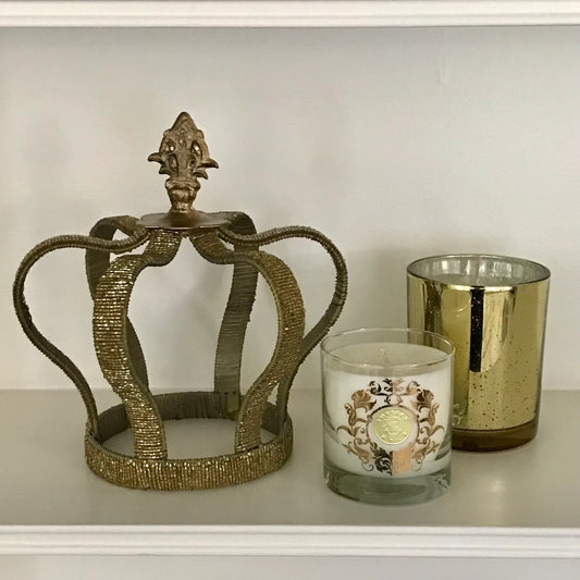 Hand-Beaded Metal Crown