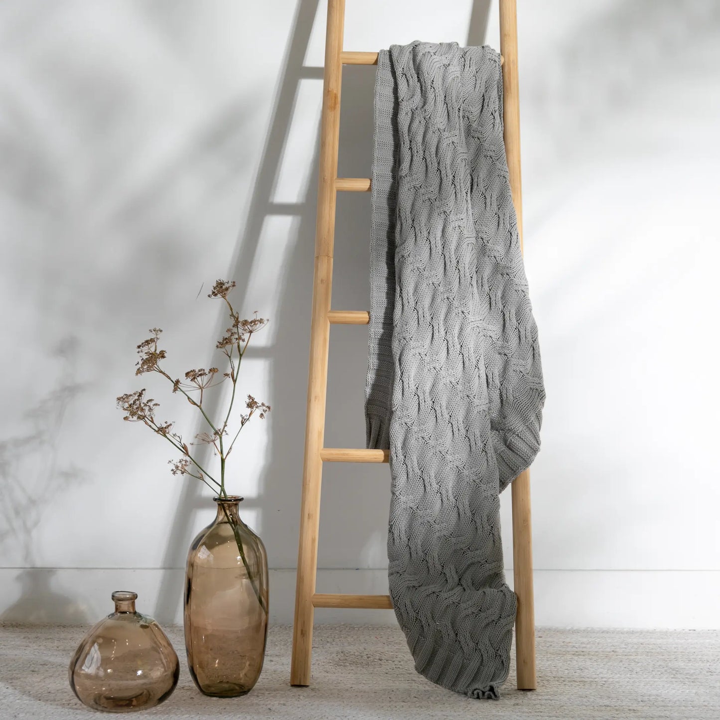 Chunky Cable - Cripple Grey Blanket