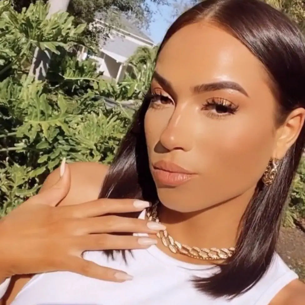 Classic Crystal Cuban Chain Choker Necklace
