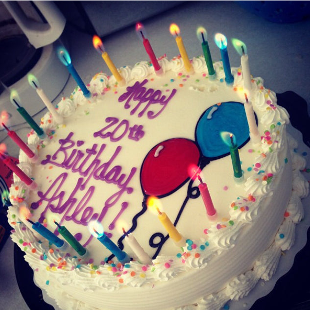 Colorflame Birthday Candles 26 Piece Counter Display