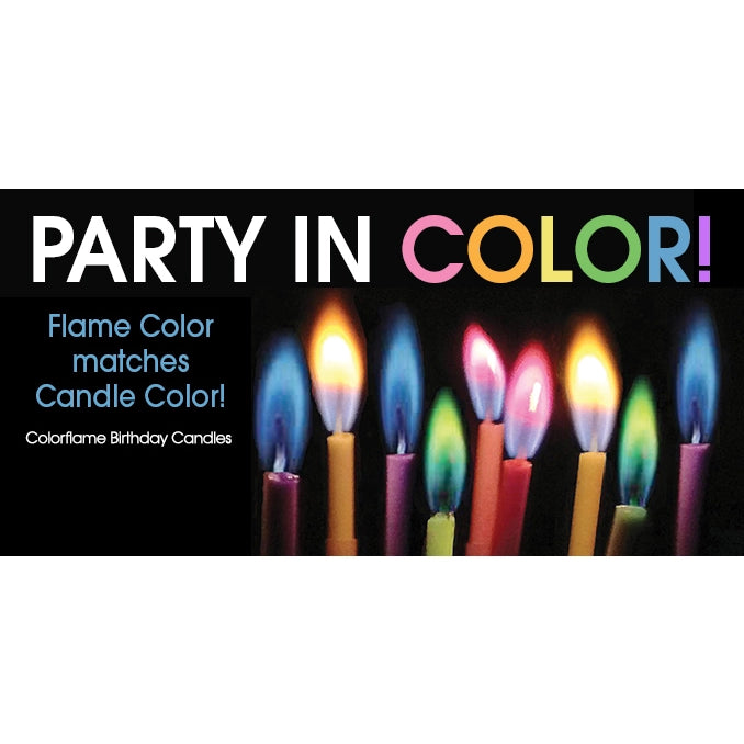 Colorflame Birthday Candles 26 Piece Counter Display