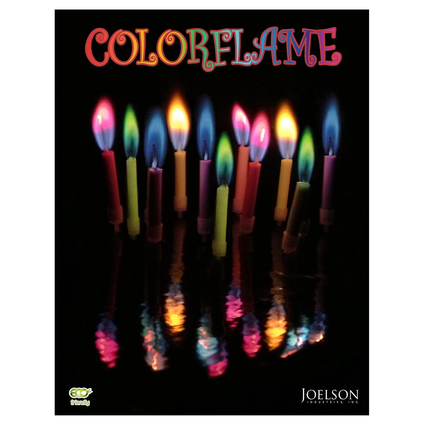 Colorflame Birthday Candles 26 Piece Counter Display